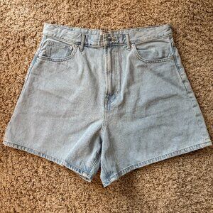 Everlane A-line Denim Short-size 32
